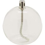 Lampe  huile en verre sphere 11 x 12 cm