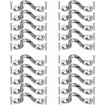 Bazywtyh - 20 pi�ces plaque oeillet acier inoxydable, boucles de pont pour kayaks pontet inox, forme ...