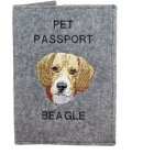 Beagle - protge passeport pour chien, protge document, cadeau voyage de art - dog