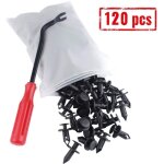 Bebusingoto 120 pcs atv utv body fastener rivets push pin compatible avec polaris rzr ranger suzuki king ...