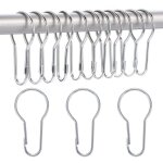 Bebusingoto 14 pack anneaux de rideau de douche crochets suspendus pour tri et organisation