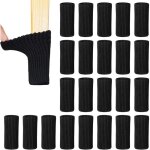 Bebusingoto 24 pcs chaussettes de chaise mobilier en feutre pour pieds de chaise chaussette chaise pour ...