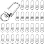 Bebusingoto 30 pi�ces fermoirs � griffes de homard en m�tal, mousqueton fermoirs lanyard pour bricolage ...