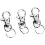 Bebusingoto 30pcs?anneaux porte clef, mousqueton pivotant, m�tal pivotant keychain