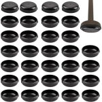 Bebusingoto lot de 32 patins ronds pour pieds de chaise, 3. 8 cm, en fer forg�, anti - rayures en plastique ...
