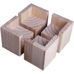 Bebusingoto lot de 4 �l�vateurs de meubles rehausseurs de meubles en bois, lit de bureau riser meubles ...