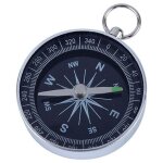 Bebusingoto (44x44x10mm) boussole avec cadran blanc, boussole  poche portable en aluminium boussole ...