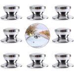 Bebusingoto 8 pi�ces poign�e de bouton de couvercle de casserole en acier inoxydable, poign�e de bouton ...