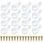 Bebusingoto 80 pcs pince verre, clips de retenue, pince avec or vis, clips de accessoires transparent, ...