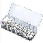 Bebusingoto bo�te de rangement transparente anti - poussi�re pour accessoires �lectroniques, c�bles, ...