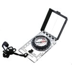 Bebusingoto boussole multifonctionn pliante avec r�glage magn�tique de la d�clinaison pour le camping ...
