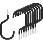 Bebusingoto crochets muraux pour v�lo de garage, lot de 8 crochets noirs pour suspendre des v�los de ...