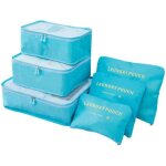 Bebusingoto ensemble de sacs � v�tements, 6 pi�ces, organisateur de valise, sac de rangement