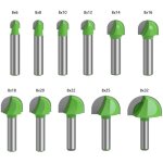 Bebusingoto fraise � fond rond bois, 11pcs router bits 8mm tige fraise � gorges carbure queue fraise ...