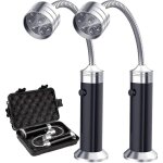 Bebusingoto lampe de gril magn�tique, lumi�re de barbecue ext�rieure 2 pi�ces, lumi�re de barbecue r�glable ...