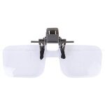 Bebusingoto loupes  clipser pour lunettes, lecteur de lunettes de lecture rabattable 2x pour personnes ...