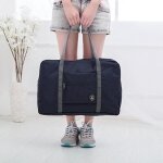 Bebusingoto sac de sport pliable pour voyage, sac de sport, sac de sport avec housse pour chariot (bleu ...