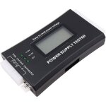 Bebusingoto testeur d'alimentation pc avec �cran lcd, 20 / 24 broches, psu pour connecteurs sata ide ...