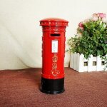 Bebusingoto tirelire red mail post de londres souvenirs : r�tro britannique en m�tal monnaie pi�ce de ...