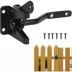 Bebusingoto verrou de porte automatique noir loquet de porte de jardin automatique serrure de porte de ...