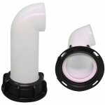 Bec de vidange avec �crou, buse de r�servoir deau valve 1000l ibc rallonge de cuve, extension deau de ...