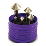 Beck - jeu d'embouts � chanfreiner din 335 c 90 degr. euc 6, 3 - 25 mm hss sp�cial tige � 3 faces bo�te ...