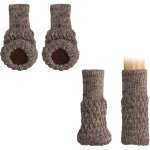 Beige 4x chaussette pieds de meuble - lot 4x embout prot�ge pieds chaise table tabouret - patin sol en ...