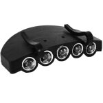 Beijiyi - 1 pc casquette lumineuse bord lumi�re mini phare rotatif lampes de poche casquette visi�re ...