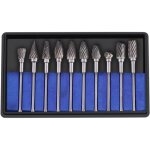 Beijiyi - lot de 10 limes rotatives en acier au carbure de tungstne pour sculpture (temprature unique) ...