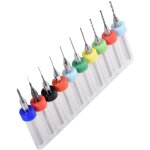 Beijiyi - 10 pcs mini forets pcb 0. 1 - 1. 0mm, carbure spirale flte carbure micro forets outil rotatif ...