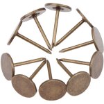 Beijiyi - 100pcs clou tapissier punaise clous de tapissiers en fer � t�te plate de style vintage, pour ...