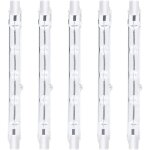 Beijiyi - 118mm r7s dimmable ampoule halogne crayon 300w blanc chaud 2800k r7s linaire 3000lm ac220 ...