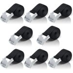 Beijiyi - 1m sangle d'arrimage, 8 pices sangle  cliquet avec boucle de serrage en alliage de zinc pour ...