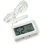 Beijiyi - 2 - en - 1 lcd numrique intgr thermomtre hygromtre avec externe pour incubateur de reptile ...
