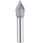 Beijiyi - 2 fl�tes 60 degr�s v - diam�tre de coupe : 12 mm - tige : 8 mm - fraise cnc - fraise � tige ...