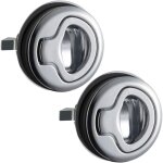Beijiyi - 2 pcs loquet de trappe affleurant en alliage de zinc, serrure de loquet de porte affleurante ...