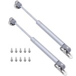 Beijiyi - 2 pices 200n vrin  gaz, ascenseur  gaz elescopic soft close strut lift stay gas spring ...