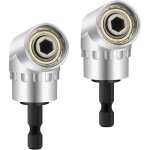 Beijiyi - 2 pi�ce perceuses � angle droit adaptateur coud� pilote et tournevis drill attachment avec ...