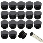 Beijiyi - 32 pièces embouts ronds nervurés pour pieds tubulaires de meubles, tables et chaises, embouts ... Beijiyi - 32 pièces embouts ronds nervurés pour pieds tubulaires de meubles, tables et chaises, embouts ...
