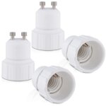 Beijiyi - 4 adaptateur de douille - convertisseur douilles gu10 vers e14 - adaptateur de support de lampe ...