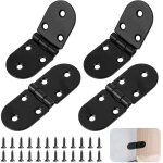 Beijiyi - lot de 4 charni�res de table pliante en acier inoxydable - charni�res rondes � visser � 180 ...