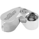Beijiyi - 40x illuminated jeweler loupe de loupe uv led avec construction m�tallique et verre optique ...