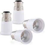 Beijiyi - 4x adaptateur de douille - convertisseur douilles b22 vers e27 - adaptateur de support de lampe ...