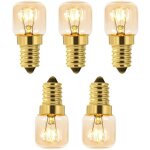 Beijiyi - lot de 5 ampoule � sel 15w e14 t22, incandescence blanc chaud 2700k, 80lm, ac 230v, ampoule ...