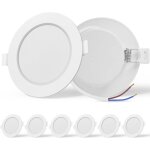Beijiyi - lot de 6 led spot encastrable, extra plat, haute luminosit�, 9w equivalent 72w incandescence, ...