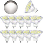 Beijiyi - ampoule led gu5. 3 blanc froid 6000k, mr16 led 12v 5w equivalent � 50w halog�ne, ampoules led ...