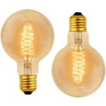 Beijiyi - ampoule vintage globe g80 e27 dimmable 40w blanc chaud 2700k, ac 220v, ampoules de dcoration ...