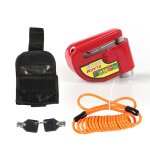 Beijiyi - antivol moto bloque disque moto avec alarme, 110db bloc disque moto pour motos, vlos et scooters ...