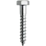 Beijiyi - barcelona vis tirefond lot de 50 vis a bois m8x50mm vis acier zingue  tte hexagonale vis ...