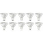 Beijiyi - basics lot de 10 ampoules spot led gu5. 3 mr16 5 w (�quivalent 35 w) blanc chaud intensit� ...
